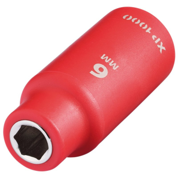 Draper XP1000-1/4-SOC XP1000® VDE Socket, 1/4 inch  Sq. Dr., 6mm - Code: 18710 - Pack Qty 1