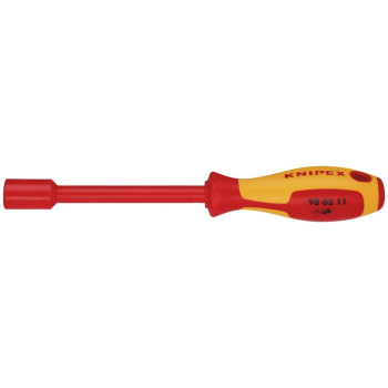 Draper 98 03 11 KNIPEX 98 03 11 VDE Insulated Nut Driver, 11.0 x 125mm - Code: 18741 - Pack Qty 1