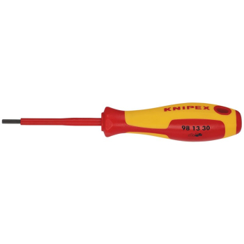 Draper 98 13 30 KNIPEX 98 13 30 VDE Insulated Hexagon Screwdriver, 3.0 x 75mm - Code: 18775 - Pack Qty 1