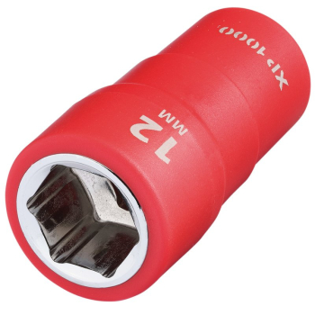 Draper XP1000-1/4-SOC XP1000® VDE Socket, 1/4 inch  Sq. Dr., 12mm - Code: 18801 - Pack Qty 1