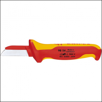 Draper 98 54 SB Knipex 98 54 Fully Insulated Cable Knife, 180mm - Code: 18872 - Pack Qty 1