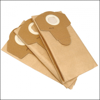 Draper AVC115 Paper Dust Bags for WDV20ASS (Pack of 3) - Code: 19103 - Pack Qty 1