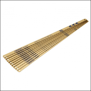 Draper 736/10 Bi-metal Hacksaw Blades, 300mm, 18tpi (Pack of 10) - Code: 19347 - Pack Qty 1