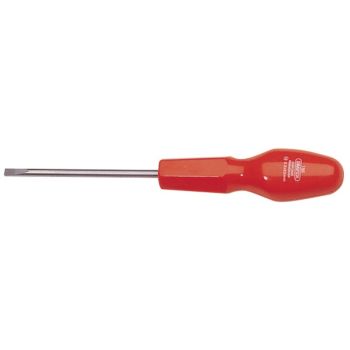 Draper 186B Plain Slot Flared Tip Cabinet Pattern Screwdriver, 3.2 x 63mm (Sold Loose) - Discontinued - Code: 19498 - Pack Qty 1