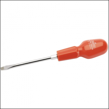 Draper 186B Plain Slot Flared Tip Cabinet Pattern Screwdriver, 6 x 100mm (Sold Loose) - Discontinued - Code: 19499 - Pack Qty 1