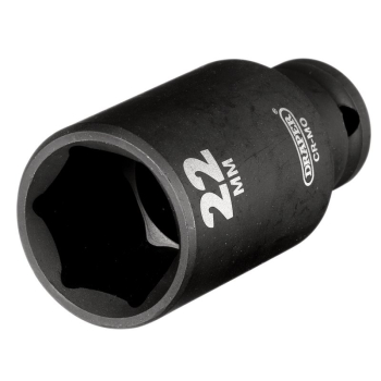Draper 409D-MM Draper HI-TORQ® Metric Deep Impact Socket, 3/8 inch  Sq. Dr., 22mm - Code: 20180 - Pack Qty 1