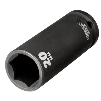 Draper 410D-MM Draper Hi-TORQ® Deep Impact Socket, 1/2 inch  Sq. Dr., 20mm - Code: 20191 - Pack Qty 1
