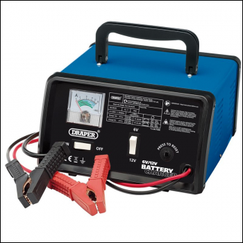Draper BCD5 6/12V Battery Charger, 4.2A - Code: 20486 - Pack Qty 1