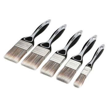 Draper PB-FLAT-5PC Soft Grip Flat Paint Brush Set (5 Piece) - Code: 20618 - Pack Qty 1