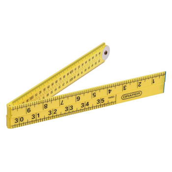 Draper PFR/1M Plastic Folding Rule, 1m - Code: 20700 - Pack Qty 1