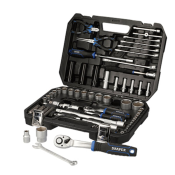 Draper TK83M/SG Draper HI-TORQ® Metric Socket Set, 1/4 inch  & 1/2 inch  Sq. Dr. (83 Piece) - Code: 21444 - Pack Qty 1