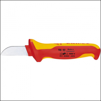 Draper 98 52 SB Knipex 98 52 Fully Insulated Cable Knife, 180mm - Code: 21489 - Pack Qty 1