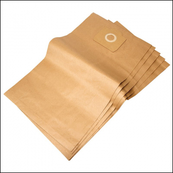 Draper AVC73 Paper Dust Bags for WDV50SS/110 (Pack of 5) - Code: 21534 - Pack Qty 1