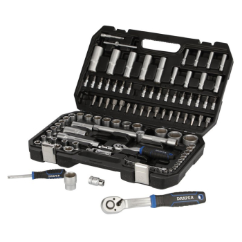 Draper TK108M/SG Draper HI-TORQ® Metric Socket Set, 1/4 inch  & 1/2 inch  Sq. Dr. (108 Piece) - Code: 21536 - Pack Qty 1