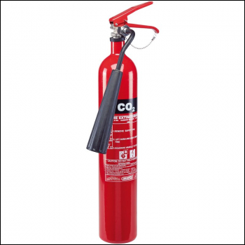 Draper FIRE3B Carbon DiOxide Fire Extinguisher, 2kg - Code: 21667 - Pack Qty 1