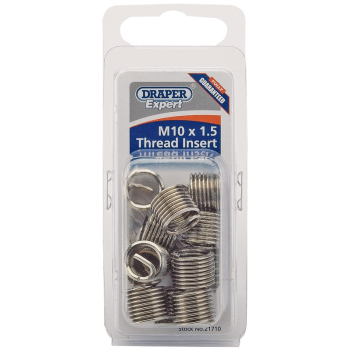 Draper ADHCK-A Metric Thread Insert Refill, M10 x 1.5 (Pack of 12) - Code: 21710 - Pack Qty 1