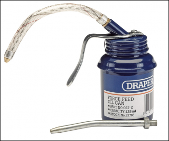 Draper 027-0 Force Feed Oil Can, 125ml - Code: 21716 - Pack Qty 1