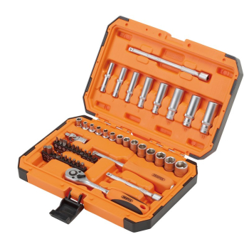 Draper BD47M-O HI-TORQ® 6 Point Socket Set, 1/4 inch  (47 Piece) - Code: 22109 - Pack Qty 1