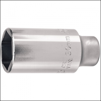 Draper HTD-MM Hub Nut Socket, 1/2 inch  Sq. Dr., 30mm - Code: 22192 - Pack Qty 1
