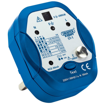 Draper ST-1 Draper Expert Socket Tester, 13A - Code: 22278 - Pack Qty 1