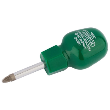 Draper 186PZB PZ Type Cabinet Pattern Chubby Screwdriver, No.2 x 38mm (Sold Loose) - Code: 22357 - Pack Qty 1