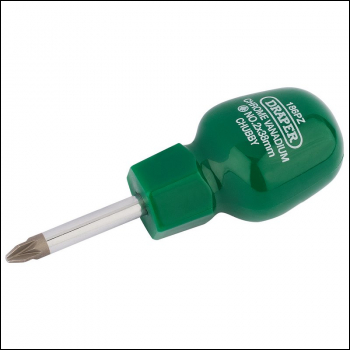 Draper 186PZB PZ Type Cabinet Pattern Chubby Screwdriver, No.2 x 38mm (Sold Loose) - Code: 22357 - Pack Qty 1