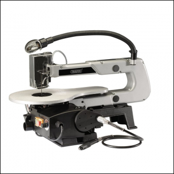 Draper FS405V Variable Speed Scroll Saw with Flexible Drive Shaft and Worklight, 405mm, 90W - Code: 22791 - Pack Qty 1