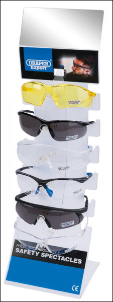 Draper *SSDS/36 Countertop Display of Six Safety Spectacles - Code: 23341 - Pack Qty 1