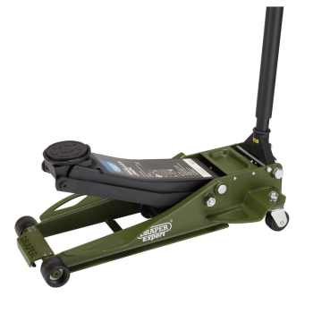 Draper TJ3-GP Draper Expert Professional Low Profile Fast Lift Garage Trolley Jack, 3 Tonne, Green - Code: 23817 - Pack Qty 1