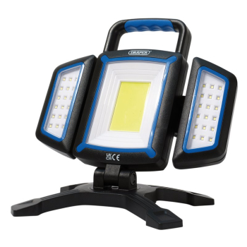 Draper WL2000 COB SMD Rechargeable Work Light and Powerbank, 18W, 2000 Lumens, USB-C Cable Supplied - Code: 23848 - Pack Qty 1