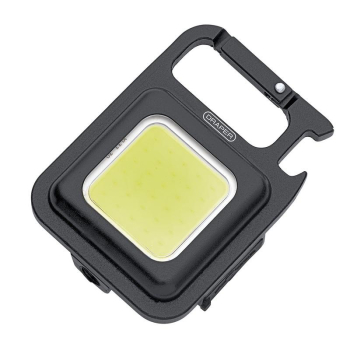 Draper PL350 COB LED Rechargeable Pocket Light with Stand and Belt Clip, 5W, 350 Lumens, USB-C Cable Supplied - Code: 23850 - Pack Qty 1