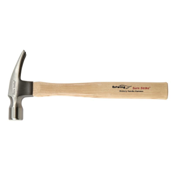 Estwing EMRW16S Sure Strike Straight Claw Hammer with Hickory Handle, 16oz/448g - EMRW16S - Code: 24086 - Pack Qty 1
