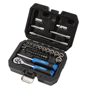 Draper 1/4SS40 Draper HI-TORQ® Metric Socket and Bit Set, 1/4 inch  Sq. Dr. (40 Piece) - Code: 24223 - Pack Qty 1