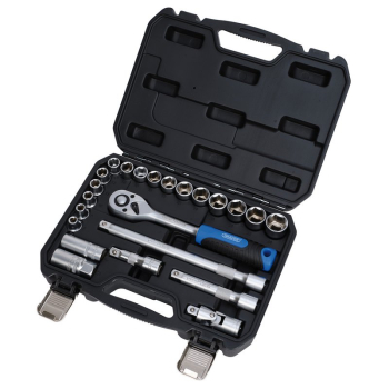 Draper 1/2SS23 Draper HI-TORQ® Metric Socket Set, 1/2 inch  Sq.. Dr. (23 Piece) - Code: 24229 - Pack Qty 1