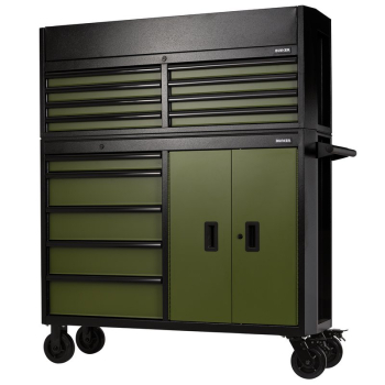 Draper B200-52C-GR/52R BUNKER® 13 Drawer Combined Roller Cabinet and Tool Chest, 52 inch , Green - Code: 24255 - Pack Qty 1