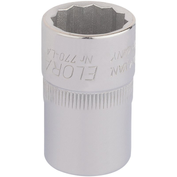 Draper 770-LA 11/16 Elora Bi-Hexagon Socket, 1/2 inch  Sq. Dr., 11/16 inch  - Code: 24400 - Pack Qty 1