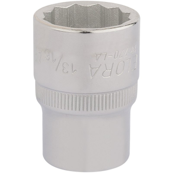 Draper 770-LA 13/16 Elora Bi-Hexagon Socket, 1/2 inch  Sq. Dr., 13/16 inch  - Code: 24434 - Pack Qty 1