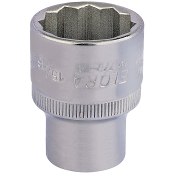 Draper 770-LA 15/16 Elora Bi-Hexagon Socket, 1/2 inch  Sq. Dr., 15/16 inch  - Code: 24450 - Pack Qty 1