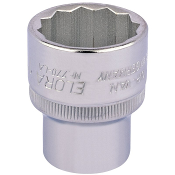 Draper 770-LA 1 Elora Bi-Hexagon Socket, 1/2 inch  Sq. Dr., 1 inch  - Code: 24476 - Pack Qty 1