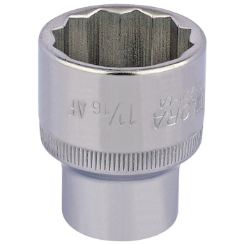 Draper 770-LA 1.1/16 Elora Bi-Hexagon Socket, 1/2 inch  Sq. Dr., 1.1/16 inch  - Code: 24484 - Pack Qty 1