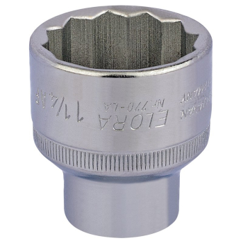 Draper 770-LA 1.1/4 Elora Bi-Hexagon Socket, 1/2 inch  Sq. Dr., 1.1/4 inch  - Code: 24517 - Pack Qty 1