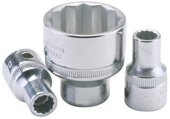 Draper 770-LM 26 Elora Bi-Hexagon Socket, 1/2 inch  Sq. Dr., 26mm - Code: 24715 - Pack Qty 1