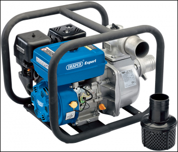 DRAPER Petrol Water Pump, 1000L/Min, 7HP - Pack Qty 1 - Code: 24580