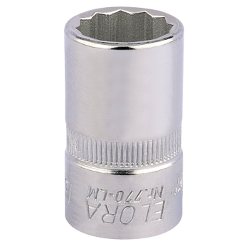 Draper 770-LM 16 Elora Bi-Hexagon Socket, 1/2 inch  Sq. Dr., 16mm - Code: 24616 - Pack Qty 1
