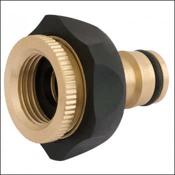 Draper GWBR-TC Brass and Rubber Tap Connector, 1/2 - 3/4 inch  - Code: 24646 - Pack Qty 1