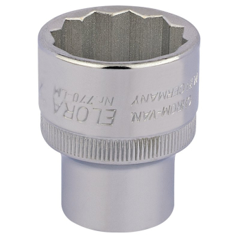 Draper 770-LM 27 Elora Bi-Hexagon Socket, 1/2 inch  Sq. Dr., 27mm - Code: 24723 - Pack Qty 1