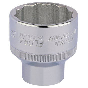 Draper 770-LM 33 Elora Bi-Hexagon Socket, 1/2 inch  Sq. Dr., 33mm - Code: 24773 - Pack Qty 1