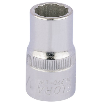 Draper 770-LW 1/4 Elora Whitworth Bi-Hexagon Socket, 1/2 inch  Sq. Dr., 1/4 inch  - Code: 24814 - Pack Qty 1