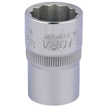 Draper 770-LW 3/8 Elora Whitworth Bi-Hexagon Socket, 1/2 inch  Sq. Dr., 3/8 inch  - Code: 24830 - Pack Qty 1
