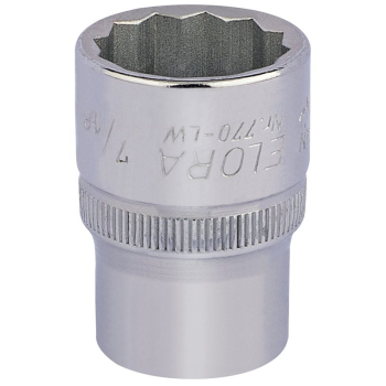 Draper 770-LW 7/16 Elora Whitworth Bi-Hexagon Socket, 1/2 inch  Sq. Dr., 7/16 inch  - Code: 24848 - Pack Qty 1